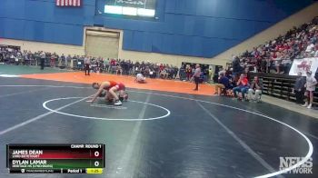 3 - 120 lbs Champ. Round 1 - James Dean, Lord Botetourt vs Dylan Lamar, Heritage HS (Lynchburg)