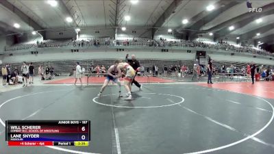 157 lbs Round 5 - Will Scherer, Combat W.C. School Of Wrestling vs Lane Snyder, Missouri