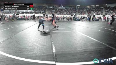 110 lbs Round Of 32 - Beckett Newman, Enid Junior High vs Collin Randall, Keystone Kids Wrestling Club
