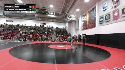 105 lbs 13th Place Match - Kylie Nakamoto, Doherty vs McKenzie Van Devander, Falcon