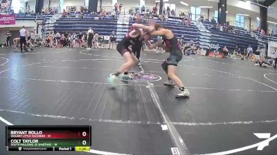 108 lbs Round 1 (3 Team) - Bryant Rollo, Violent Little Machines vs Colt Taylor, South Paulding Jr Spartans