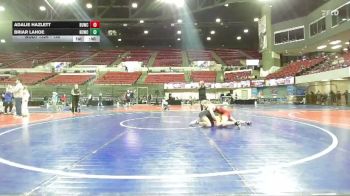 130 lbs 2nd Place Match - Adalie Hazlett, Butte Wrestling Club vs Briar Lahoe, Thermopolis Wrestling Club