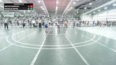 132 lbs Round Of 64 - Matteo Gonzalez, FL vs Nicholas Raptis, NY