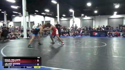 165 lbs Semis & 1st Wrestleback (8 Team) - Kalel Williams, Michigan Blue vs Leland Havens, Wisconsin