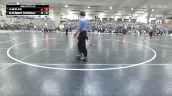 75 lbs Champ. Round 1 - Lane Blair, Fairview Jackets Youth Wrestling vs Alexander Sparkman, Wildcats Wrestling