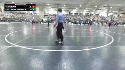 75 lbs Champ. Round 1 - Lane Blair, Fairview Jackets Youth Wrestling vs Alexander Sparkman, Wildcats Wrestling