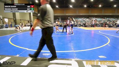 185 lbs 3rd Place - Gracie Baker, Mustang Mat Club vs Reanna Chavez, Mayfair