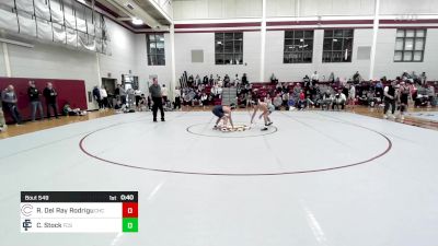 132 lbs Consi Of 8 #1 - Randy Del Ray Rodriguez, Christopher Columbus vs Colby Stock, Fellowship Christian