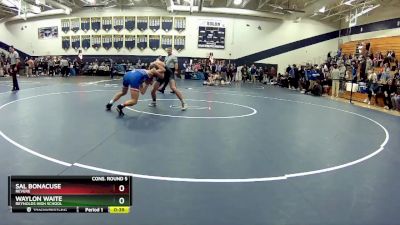 132 lbs Cons. Round 5 - Waylon Waite, Reynolds High School vs Sal Bonacuse, Revere