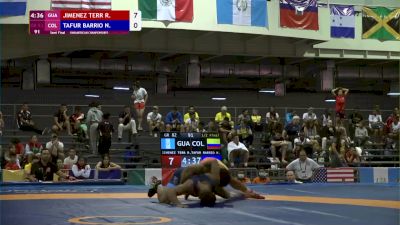 82 kg Semifinal - Reinier Jimenez, GUA vs Nestor Tafur, COL