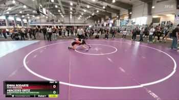 102 lbs Quarterfinal - Mercedes Ortiz, Bordertown Brawlers Wrestling Club vs Emma Rodarte, MAAC Wrestling