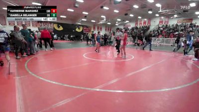 125 lbs Cons. Round 1 - Isabella Belanger, Sultana vs Katherine Marquez, Lawndale