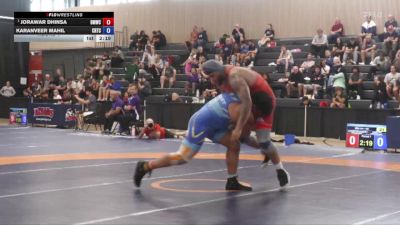 125kg Round 1 - Jorawar Dhinsa, Burnaby Mountain Wrestling Club vs Karanveer Mahil, Coast RTC