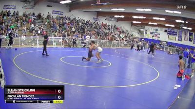 144 lbs Champ. Round 1 - Elijah Strickling, Aloha Warriors vs Froylan Mendez, Hood River Valley High School