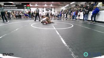 76-80 lbs Rr Rnd 1 - Reilas Sanchez, Locust Grove Youth Wrestling vs Allyson Bloxham, Salina Wrestling Club