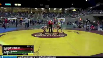 65 lbs Quarterfinal - Mylah Henebry, Idaho Gold vs Isabelle Wadleigh, Askeo