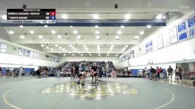 117 lbs Champ. Round 1 - Isabella Salgado- Aguilar, Simpson University vs Taryn Evans, Unattached