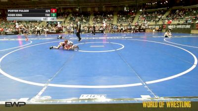 67 lbs Consi Of 8 #2 - Porter Fulger, Alpha Elite, Mi vs Koen King, Team Tulsa Wrestling Club