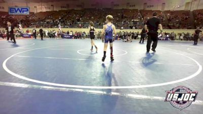 58 lbs Quarterfinal - Kamden Peters, Harrah Little League Wrestling vs Brody Owens, Wichita Training Center