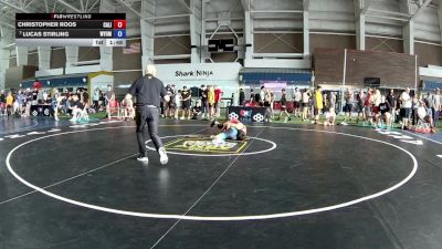 113 lbs Champ. Round 2 - Christopher Roos, California vs Lucas Stirling, Wyoming