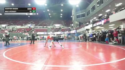 140 lbs 1st Place Match - Max Atchley, Teton vs Sawyer Degen, Big Game Wrestling Club MT