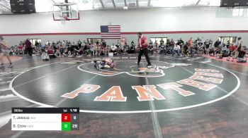 90 lbs Rr Rnd 1 - Talon Jessup, Indiana Outlaws Black vs Braydon Crow, Kodiak Attack