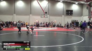 80 lbs Cons. Round 3 - Peter Vakakes, Stronghold vs Braxton Chergotakos, Panther Wrestling Club