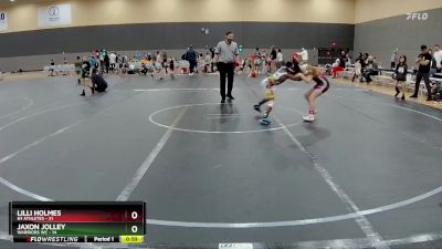 76 lbs Round 3 (10 Team) - Jaxon Jolley, Warriors WC vs Lilli Holmes, 84 Athletes