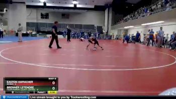 55 lbs Semis & 1st Wrestleback (8 Team) - Easton Hamacher, Becker vs Brenner LeTendre, Fulda/Murray County Central