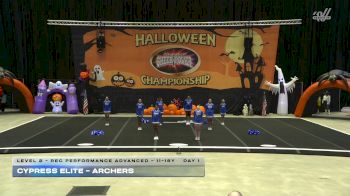 Cypress Elite - Archers [2025 L2 - Rec Performance Advanced - 11-18Y Day 1] 2025 Cheer Power San Antonio Halloween Challenge