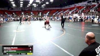 140 lbs Cons. Round 6 - Brogan Fielding, SPIRE Academy vs Gavin Drenten, Ares