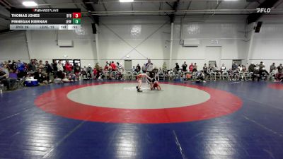 90 lbs Rr Rnd 3 - Thomas Jones, Backyard Brawlers Black ES vs Finnegan Kiernan, Level Up Wrestling ES