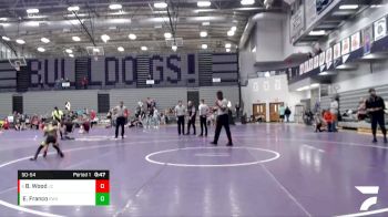 50-54 lbs Cons. Semi - Blake Wood, Jay County vs Eian Franco, Region Wrestling Academy