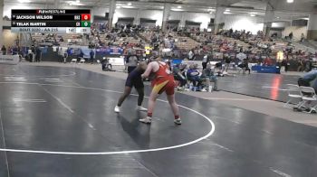 AA 215 lbs Cons. Round 1 - Telak Martin, Clarksville High School vs Jackson Wilson, Ravenwood High School