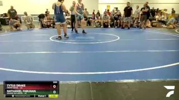 220 lbs Round 1 (4 Team) - Nathaniel Fabunan, Savage WA White vs Tytus Drake, Front Royal