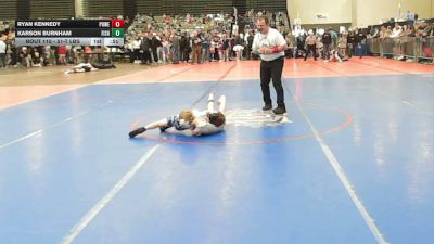 51-T lbs Round Of 32 - Ryan Kennedy, Power Half Wrestling Academy vs Karson Burnham, Fisheye