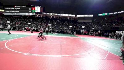 110 lbs Cons. Semi - Benjamin Boyle, EAG2 vs Lucas Allison, WTW3