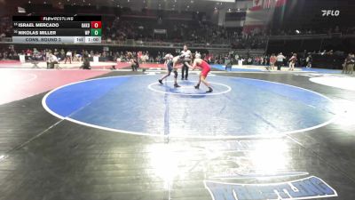 150 lbs Cons. Round 2 - Israel Mercado, Oakdale vs Nikolas Miller, West Park