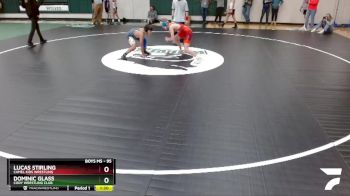95 lbs Champ. Round 2 - Lucas Stirling, Camel Kids Wrestling vs Dominic Glass, Cody Wrestling Club