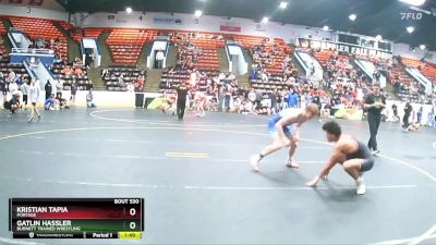 145 lbs Cons. Round 2 - Gatlin Hassler, Burnett Trained Wrestling vs Kristian Tapia, Portage