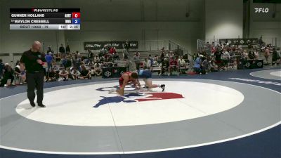 79 lbs Cons. Round 8 - Gunner Holland, Arkansas RTC vs Waylon Cressell, Warren Wrestling Academy