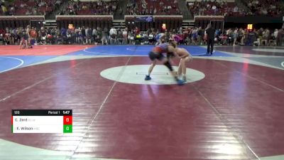 120 lbs Round 1 - Elliot Wilson, Mead Big Cats vs Corbin Zent, Rapid City - Westside