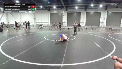 58 lbs 3rd Place - Noah Archibeque, Top Rank Hammers vs Declan Espinosa, Rough House