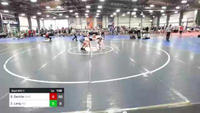 152 lbs Rr Rnd 1 - Santino Gentile, Camp Reynolds Wrestling Club vs Zach Lang, Indiana Outlaws White