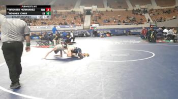 134-D2 Champ. Round 1 - Romney Jones, Campo Verde High School vs Brenden Hernandez, Raymond S. Kellis High School