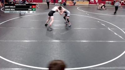 175 lbs Cons. Round 4 - Lukas Real, Mountain View High School vs Britt Wells, Jerome