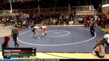 182 lbs Cons. Round 5 - Holden Hohman, Mt. Spokane vs Samuel Schneider, Davenport