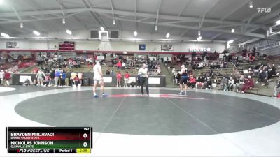 197 lbs Quarterfinal - Nicholas Johnson, Glenville State vs Brayden Mirjavadi, Grand Valley State