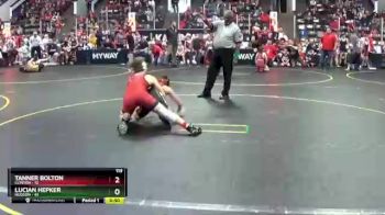 119 lbs Quarterfinals (8 Team) - Tanner Bolton, Clinton vs Lucian Hepker, Hudson