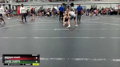 150 lbs Round 7 (8 Team) - Caiden Talento, South Side WC Black vs Brendan Knapp, Sly Fox